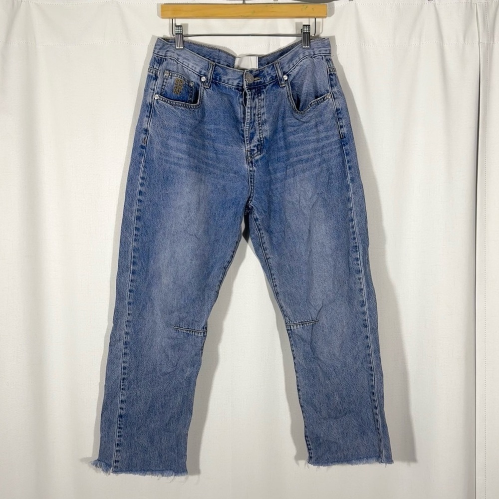 One Teaspoon Bandits Cropped Boyfriend Jeans